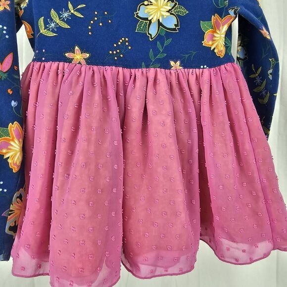 Matilda Jane QUIET CONTEMPLATION Top 6 Girls Swiss Dot Floral Make Believe - Picture 3 of 8